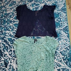 2 lacy tops